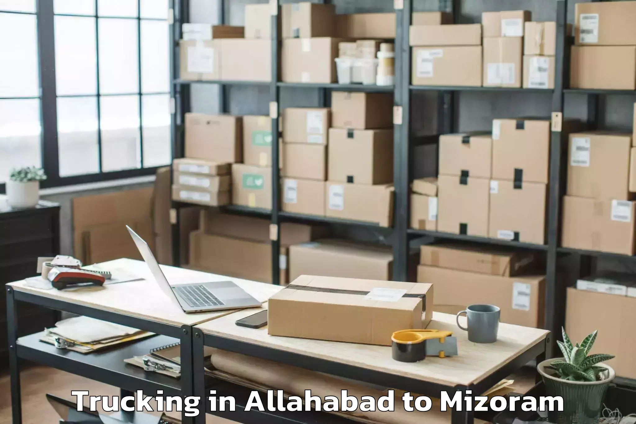 Expert Allahabad to Zawlnuam Trucking